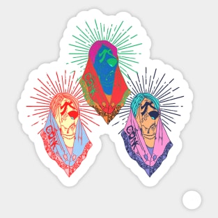 three mother of dogs Sticker